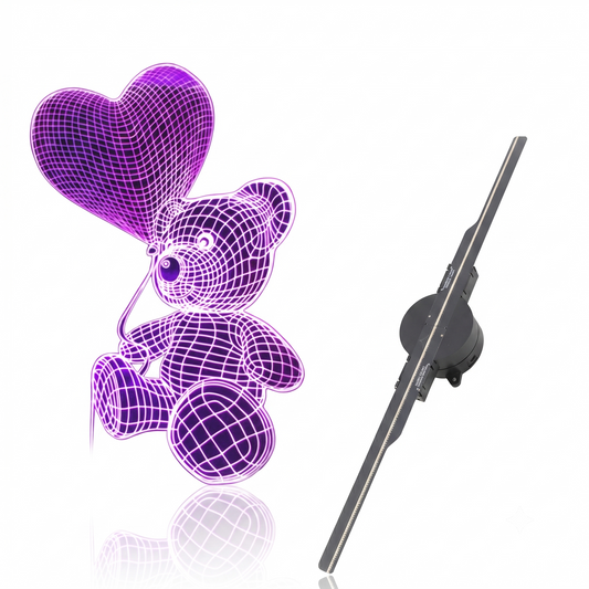 3D Hologram Fan Display — WiFi LED Advertising Projector, 16.5"