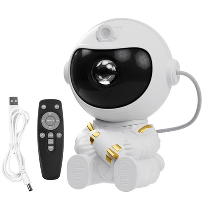 Astronaut Galaxy Star Projector — Nebula LED Night Light with Remote