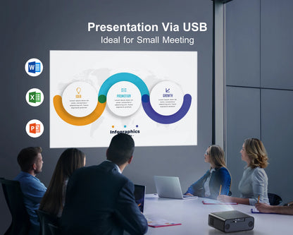 4K Portable WiFi Home Theater Projector — Full HD 1080P