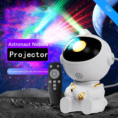 Astronaut Galaxy Star Projector — Nebula LED Night Light with Remote