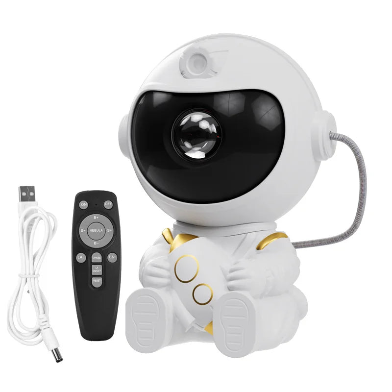 Astronaut Galaxy Star Projector — Nebula LED Night Light with Remote