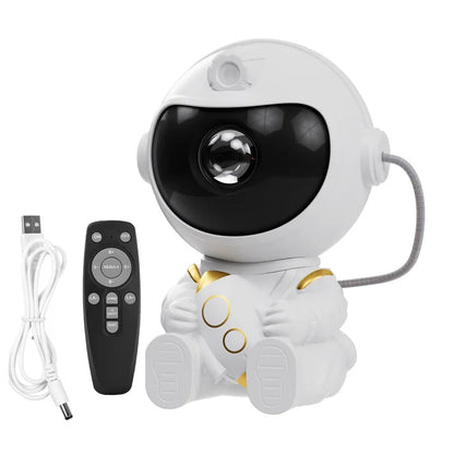 Astronaut Galaxy Star Projector — Nebula LED Night Light with Remote