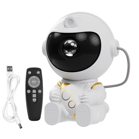 Astronaut Galaxy Star Projector — Nebula LED Night Light with Remote