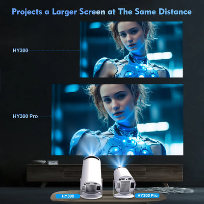 4K Portable Smart Projector — Android 14, Dual WiFi6, 290 ANSI