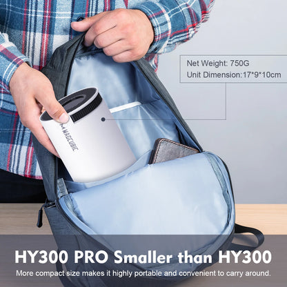4K Portable Smart Projector — Android 14, Dual WiFi6, 290 ANSI