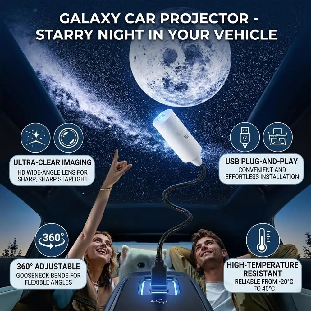 LED Star Sky Projector — USB Night Light